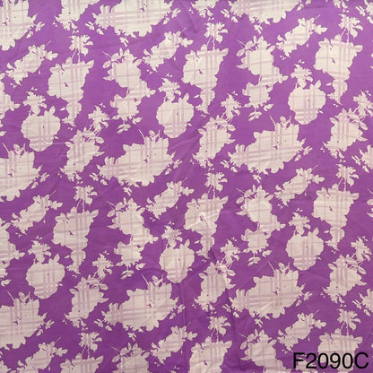 Printed Linen Silk Fabric-F2090