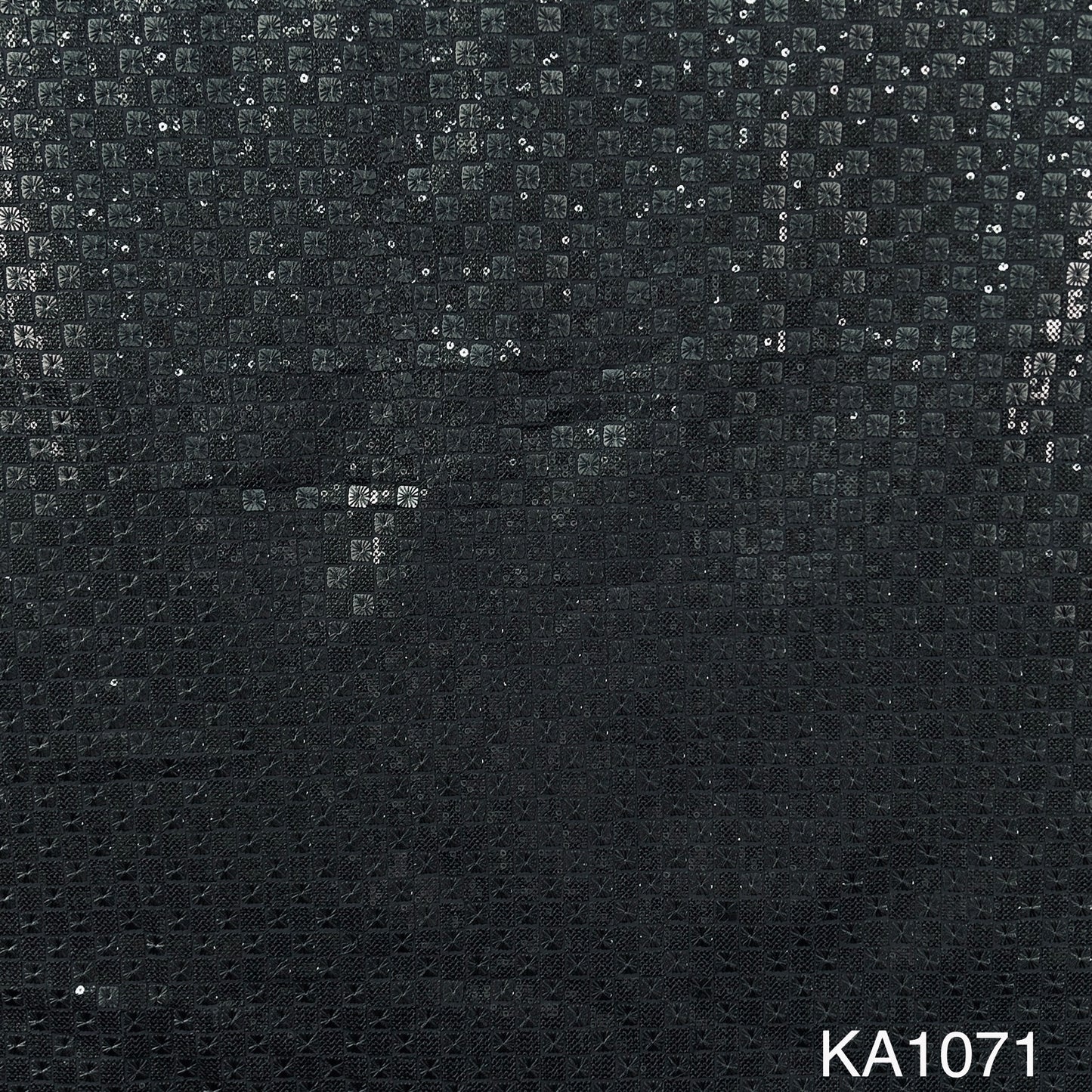 Thread Sequins Embroidered Georgette Fabric-KA1071