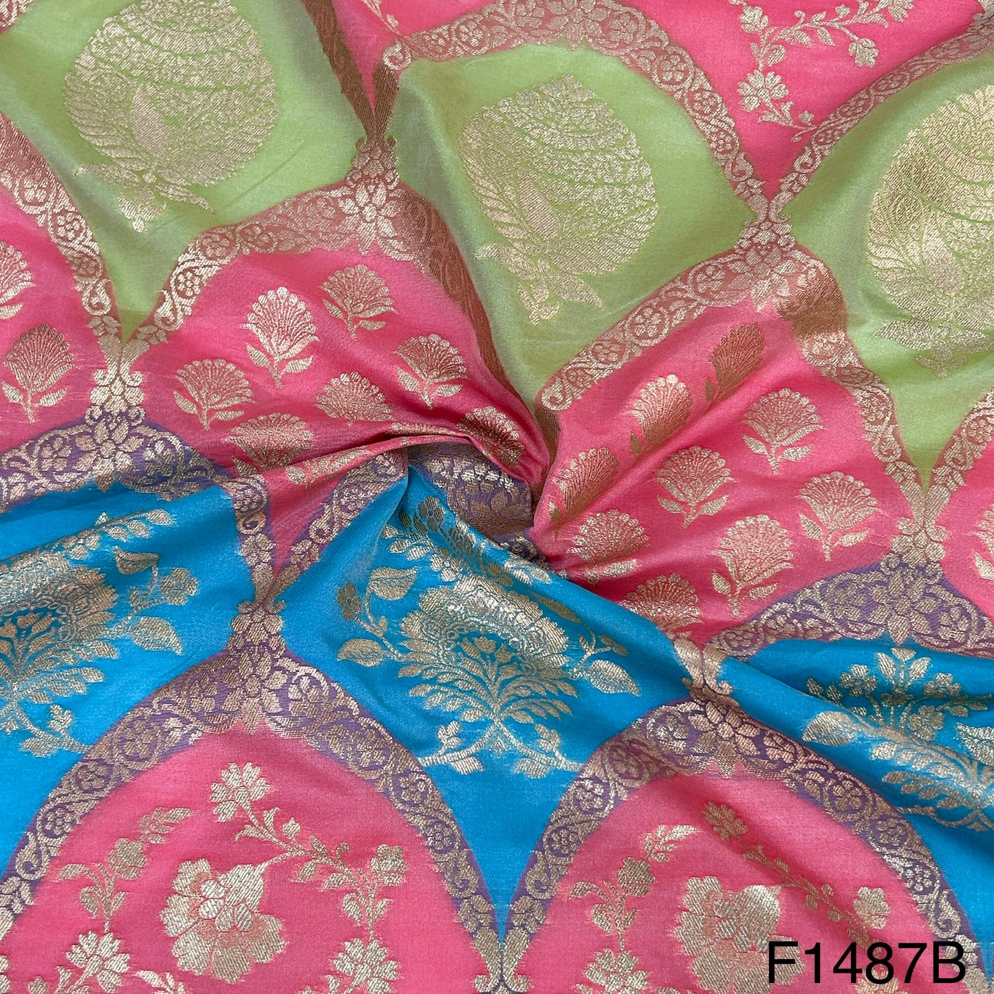 Banarasi Silk Brocade Fabric-F1487