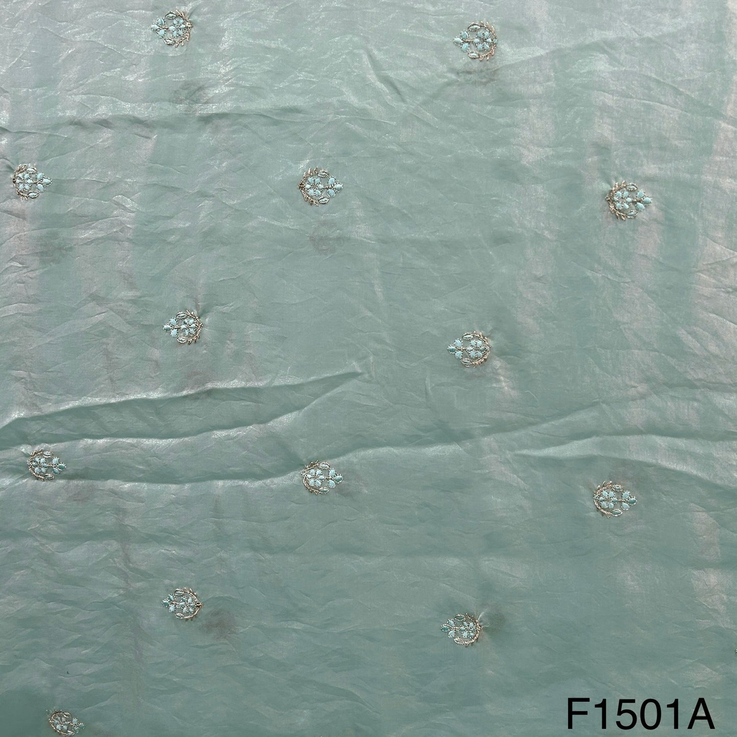 Zari Sequins Buti Jimmy Choo Fabric-F1501