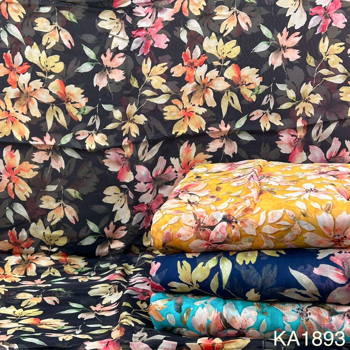Printed Organza Fabric-KA1893