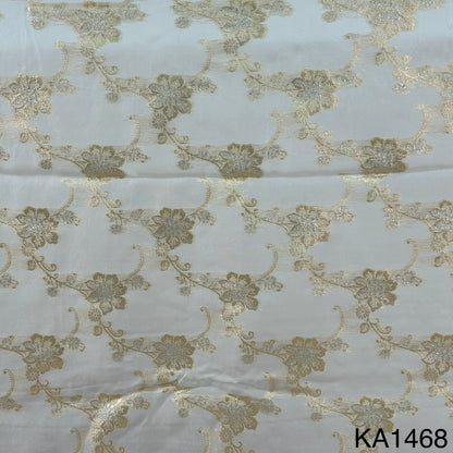 Dyeable Banarasi Organza Fabric-KA1468