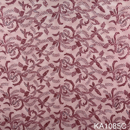 Embroidered Sequins Cut Dana Work Net Fabric KA-1085