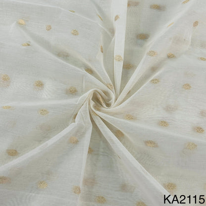 Zari Chanderi Fabric-KA2115