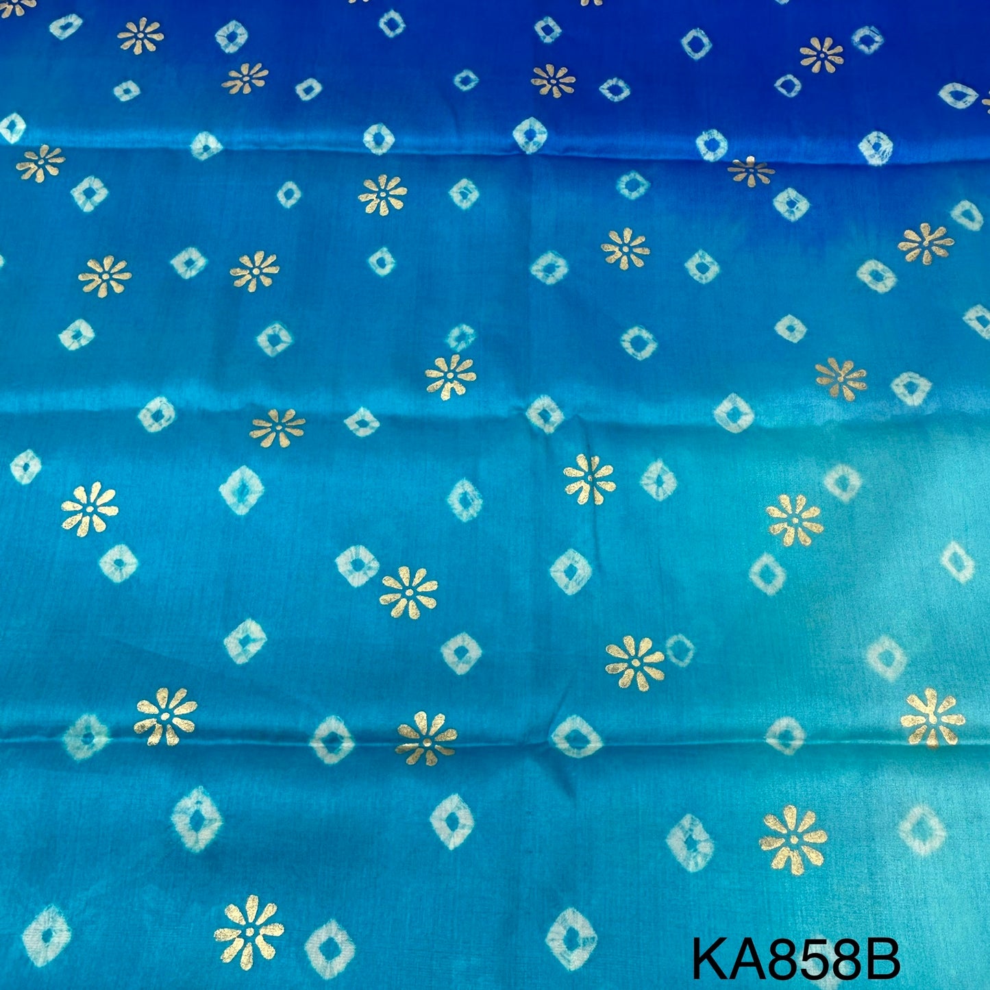 Shaded Pure Silk Fabric-KA858
