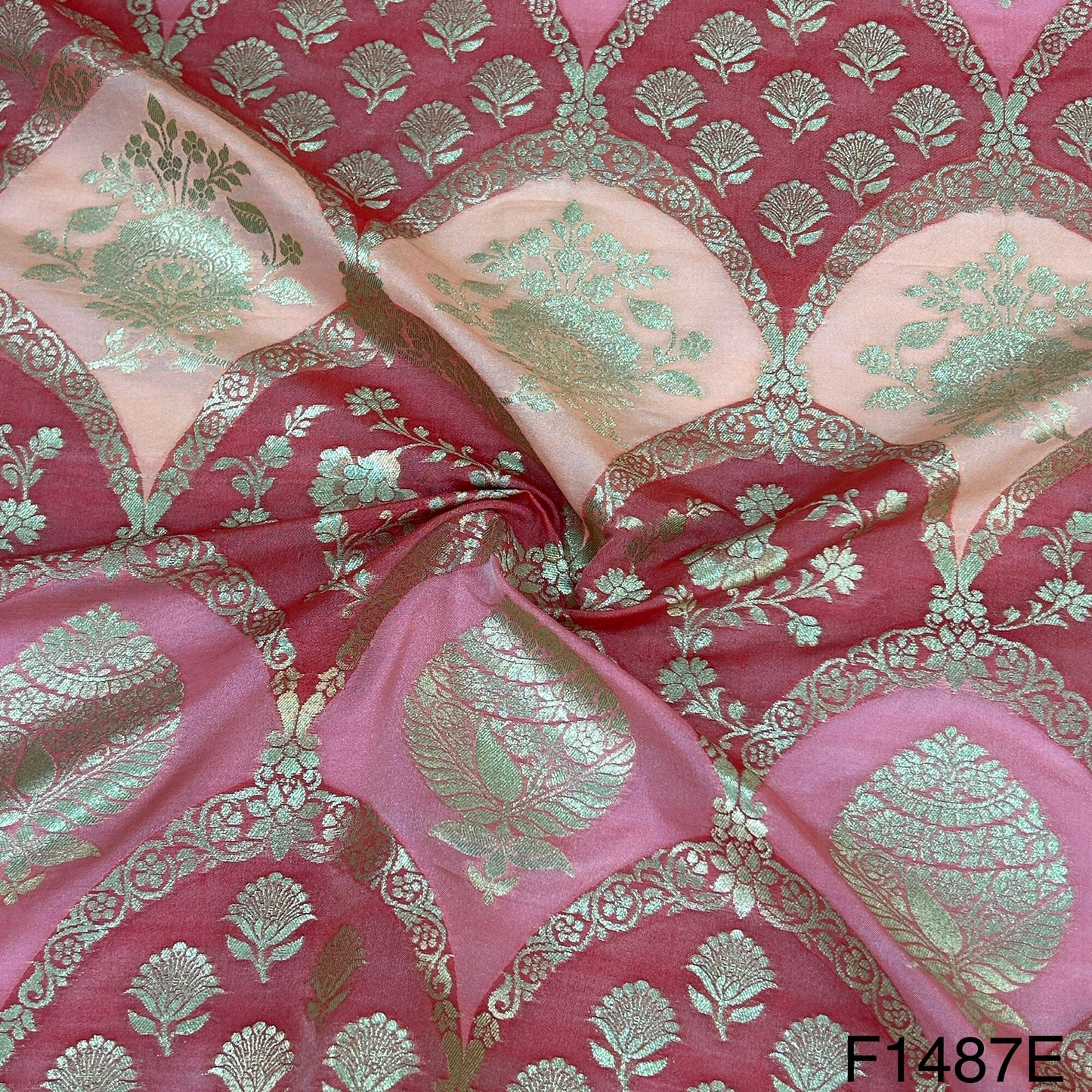 Banarasi Silk Brocade Fabric-F1487