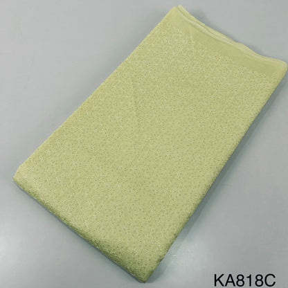 Embroidered Sequins Chanderi Fabric-KA818