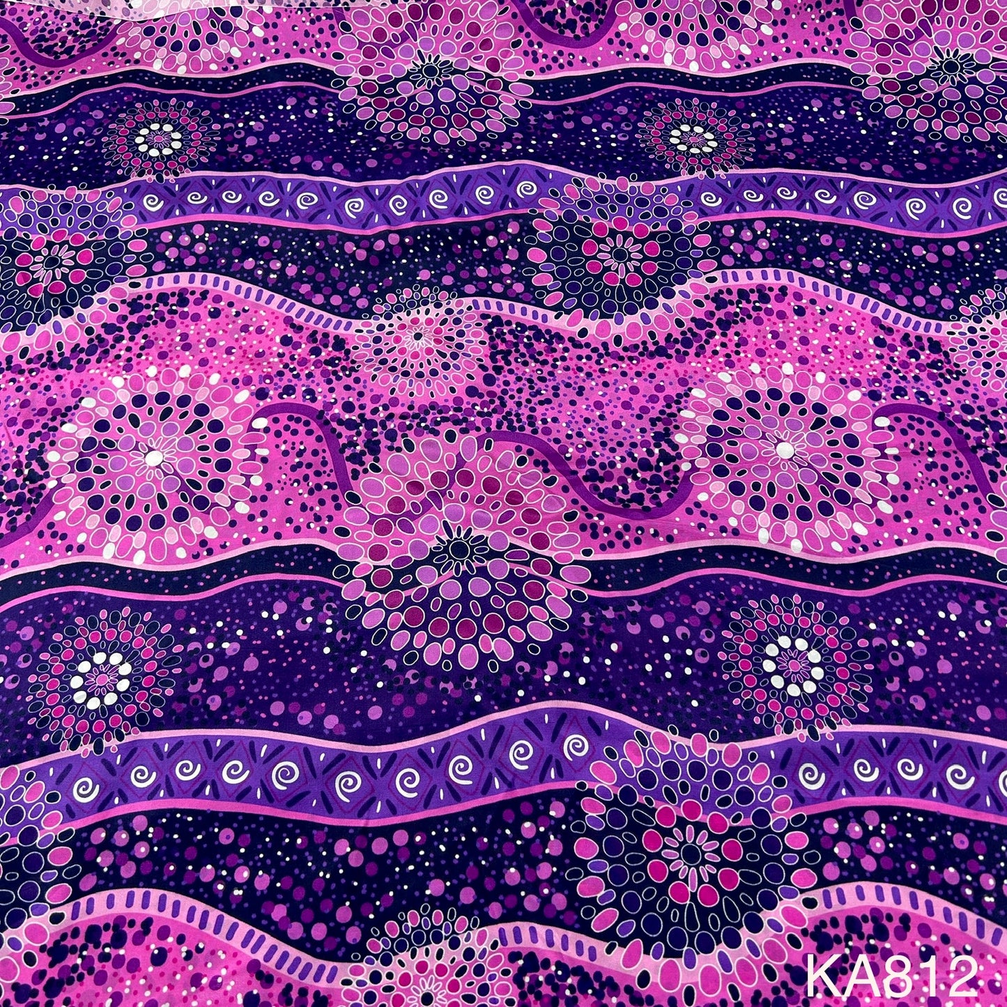 Printed viscose crepe Fabric-KA812