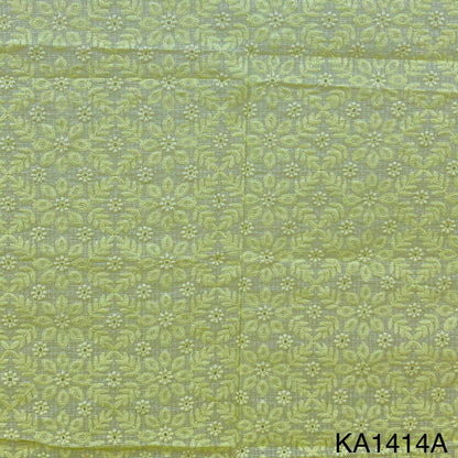 Embroidered Kota Cotton Fabric-KA1414