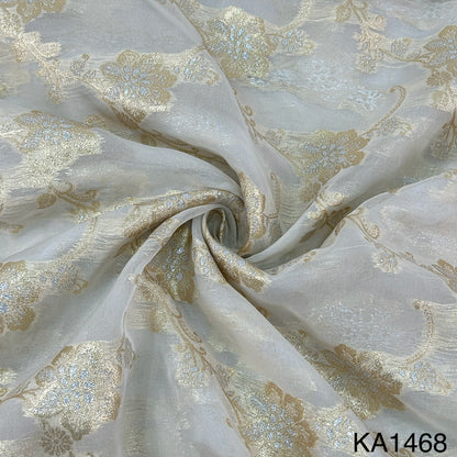 Dyeable Banarasi Organza Fabric-KA1468