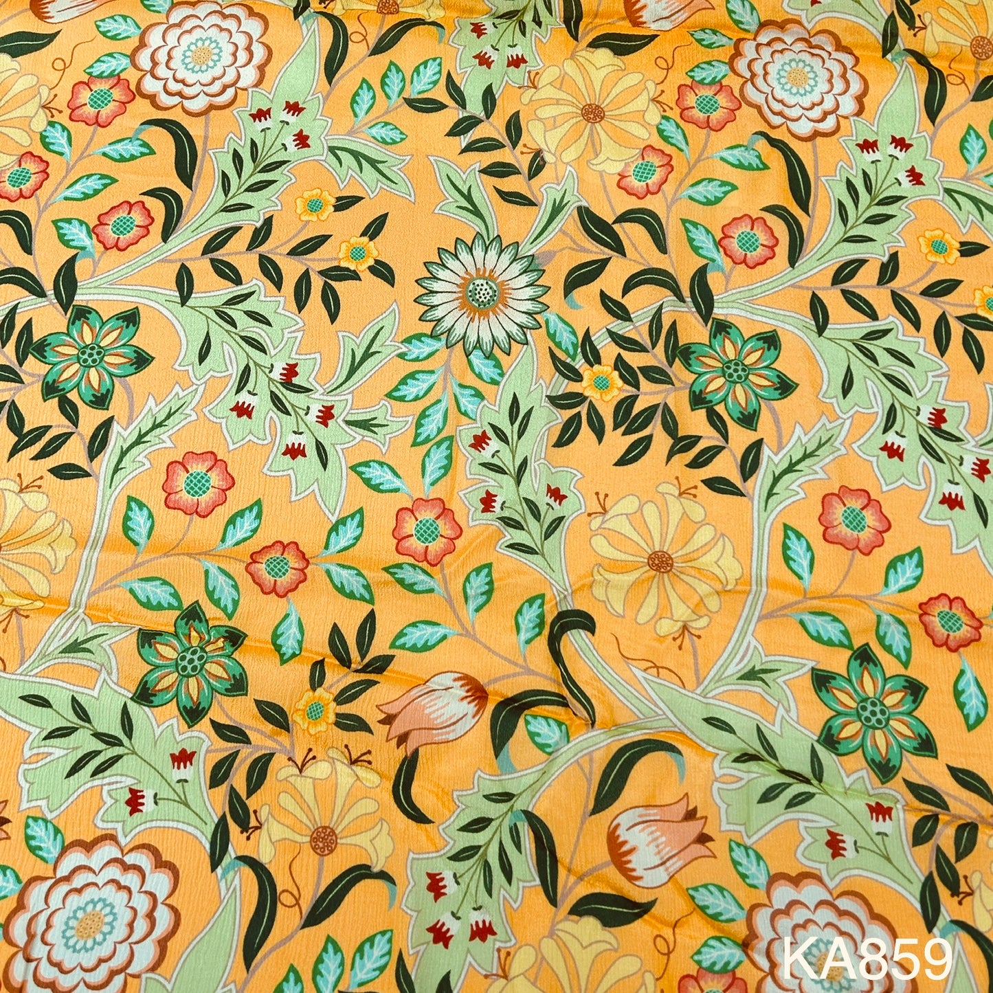 Printed Chinon Fabric-KA859