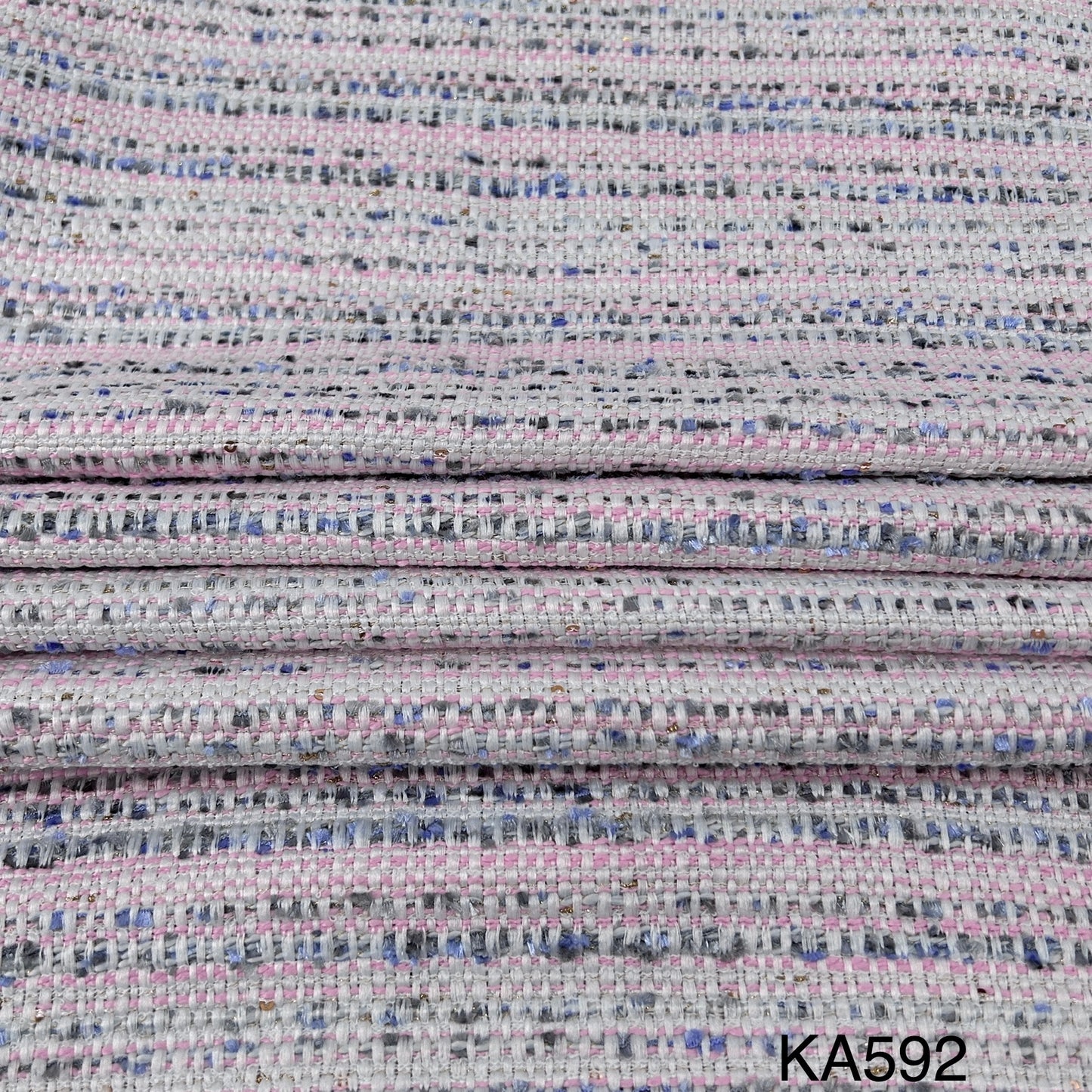 Imported Sequins Tweed Fabric-KA592