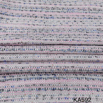 Imported Sequins Tweed Fabric-KA592