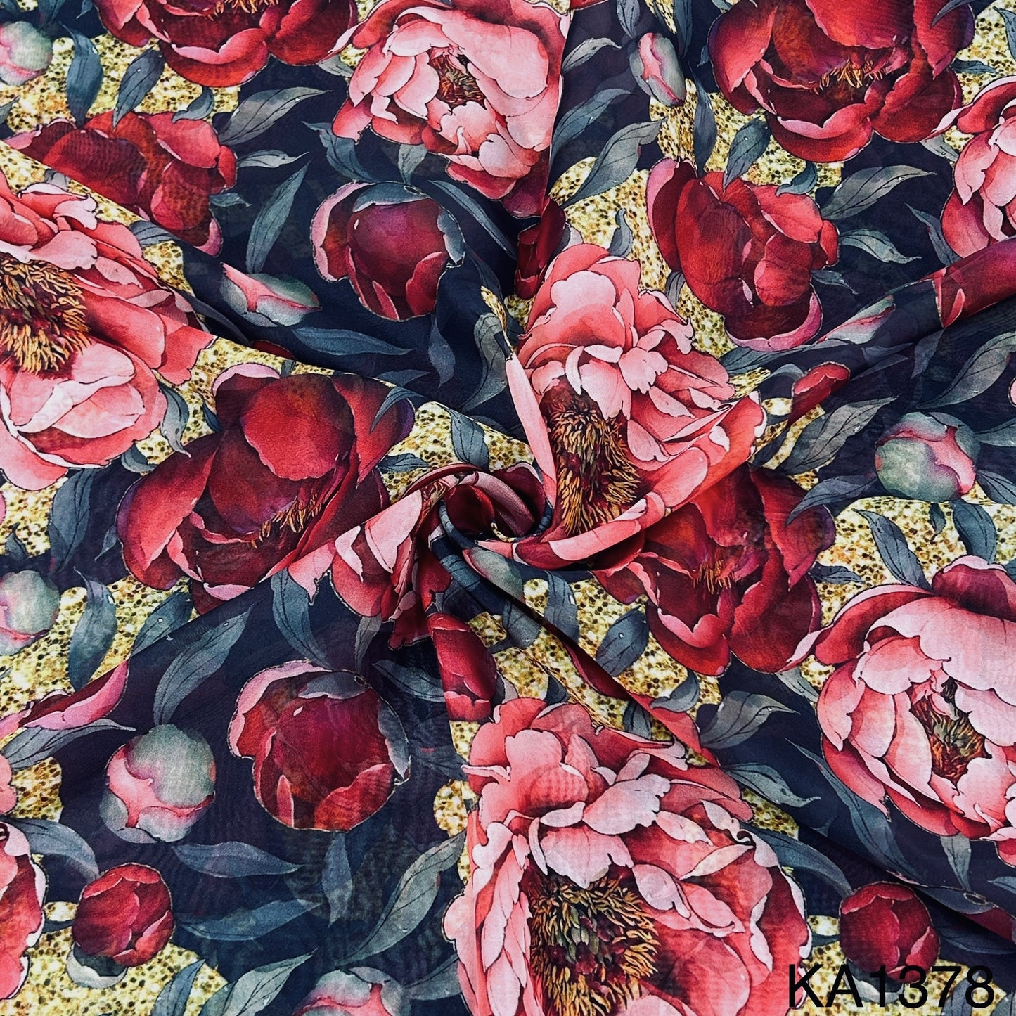 Printed Organza Fabric-KA1378