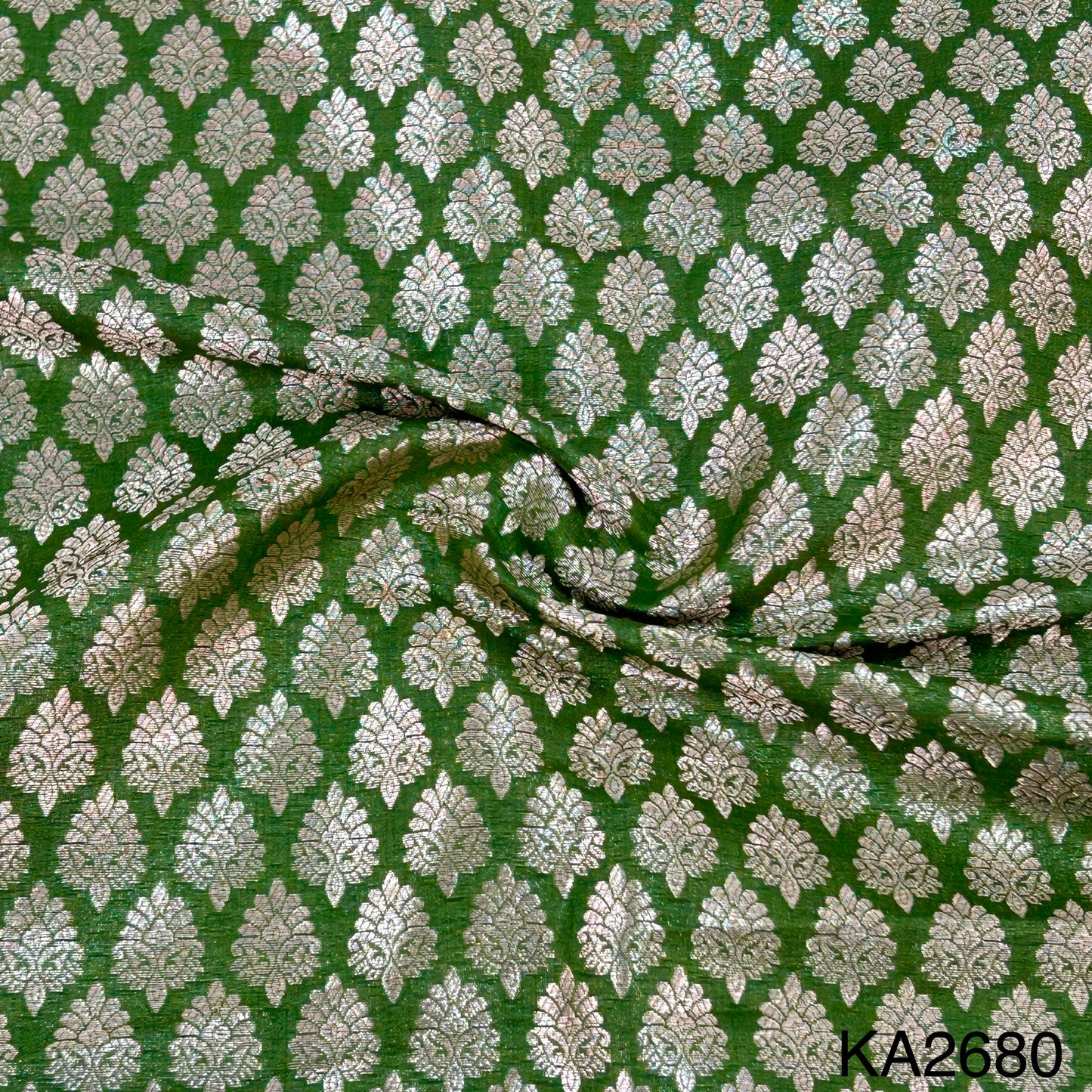 Banarasi Silk Brocade Fabric-KA2680