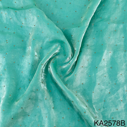 Swarovski shimmer organza Fabric-KA2578