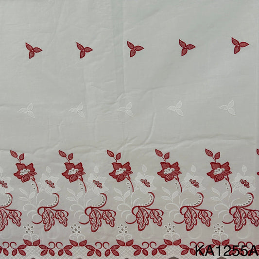 Chikankari Cotton Fabric-KA1255