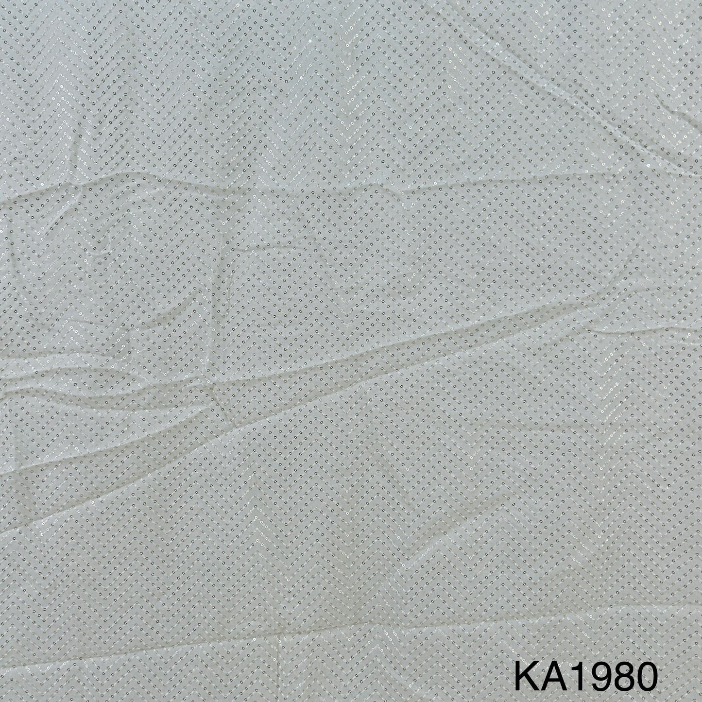 Dyeable Sequins Georgette Fabric-KA1980