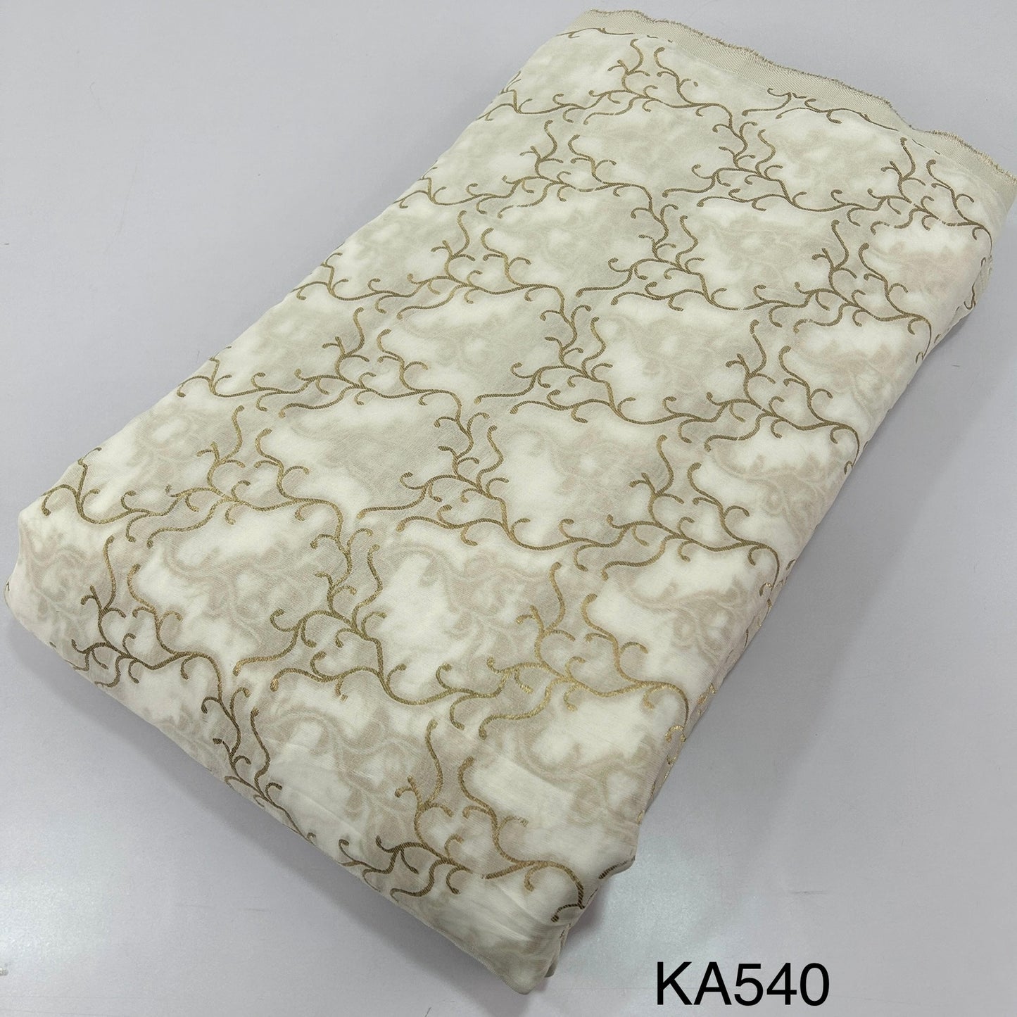 Dyeable Banarasi Georgette Fabric-KA540