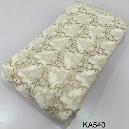 Dyeable Banarasi Georgette Fabric-KA540