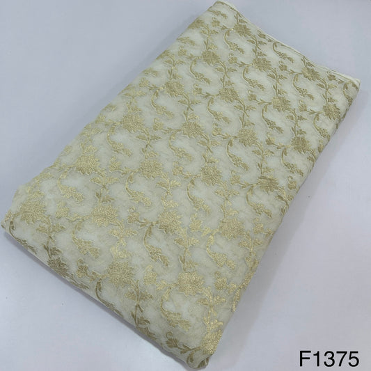 Dyeable Pure Banarasi Georgette Fabric-F1375