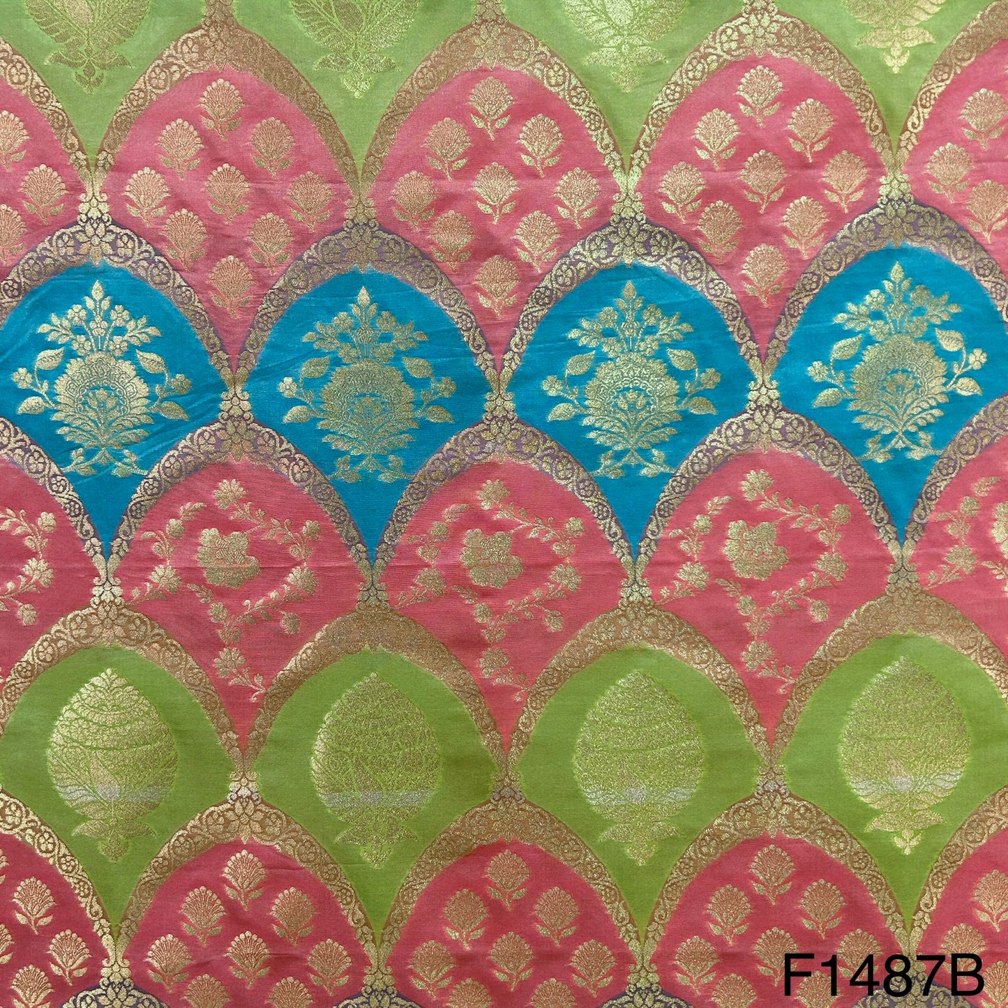 Banarasi Silk Brocade Fabric-F1487