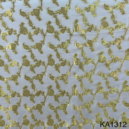 Dyeable Banarasi Georgette Fabric-KA1312