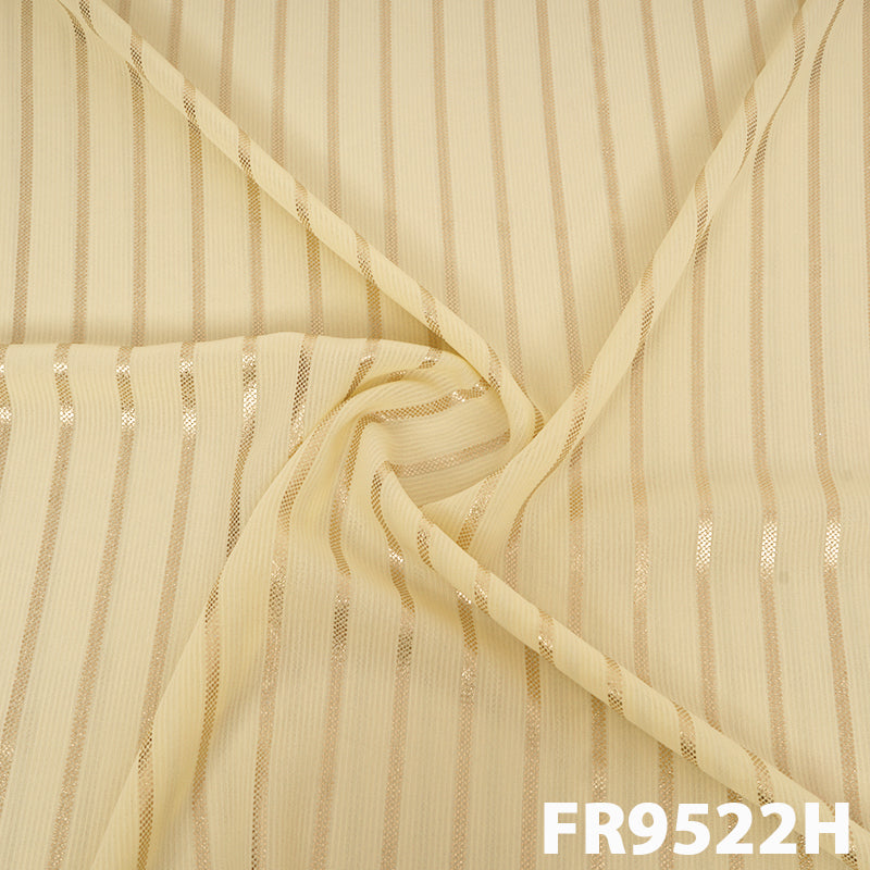 Foil Georgette Fabric-FR9522