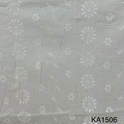 Embroidered Kota Cotton Fabric-KA1506