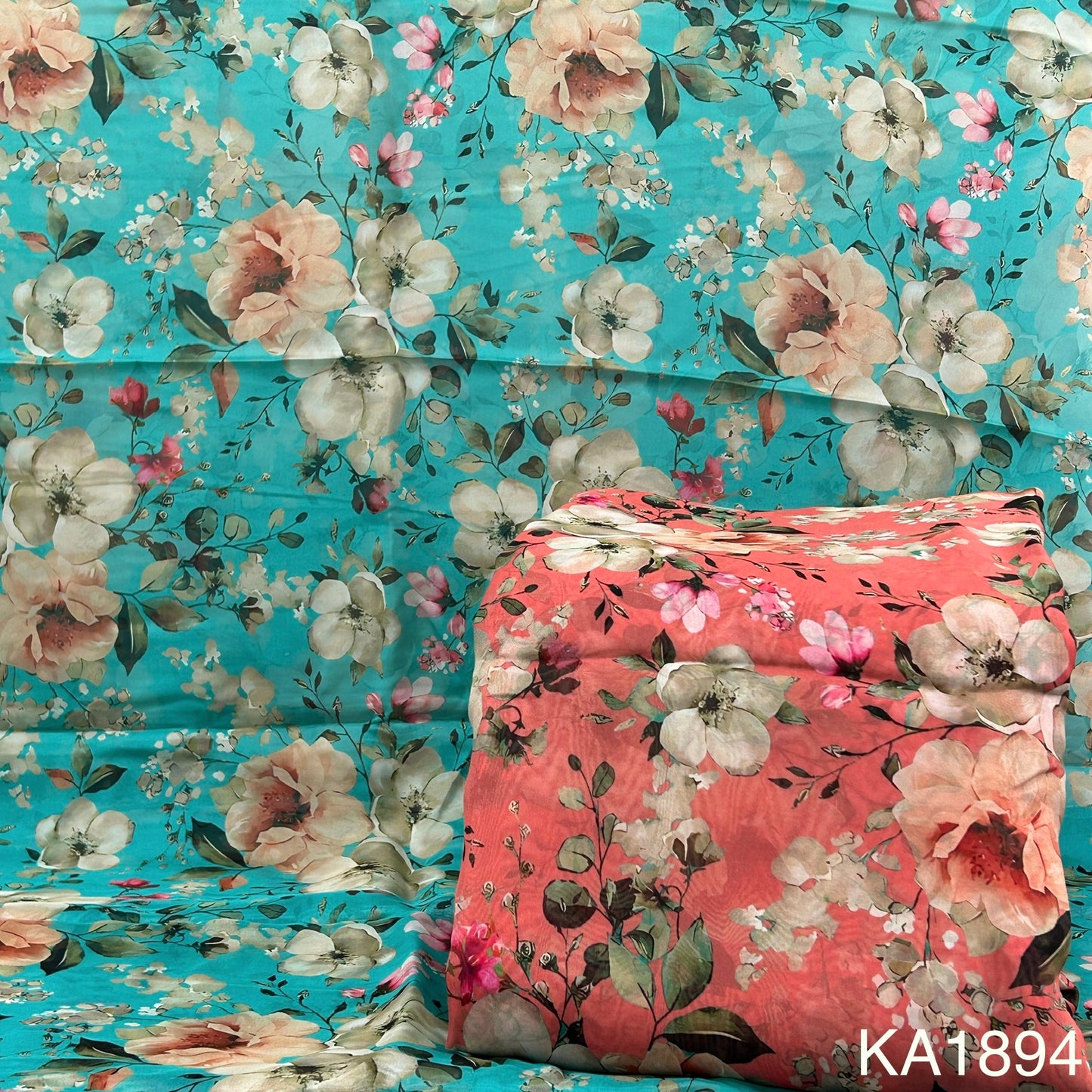Printed Organza Fabric-KA1894