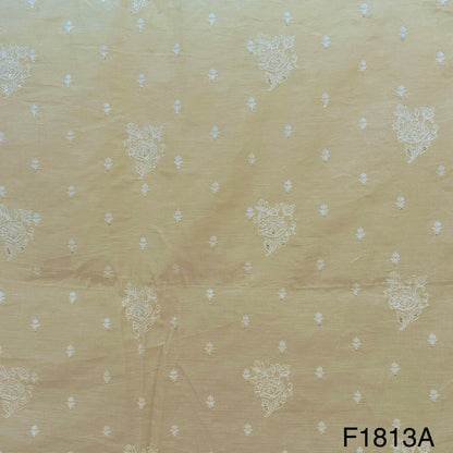 Thread Sequins Embroidered Chanderi Silk Fabric-F1813