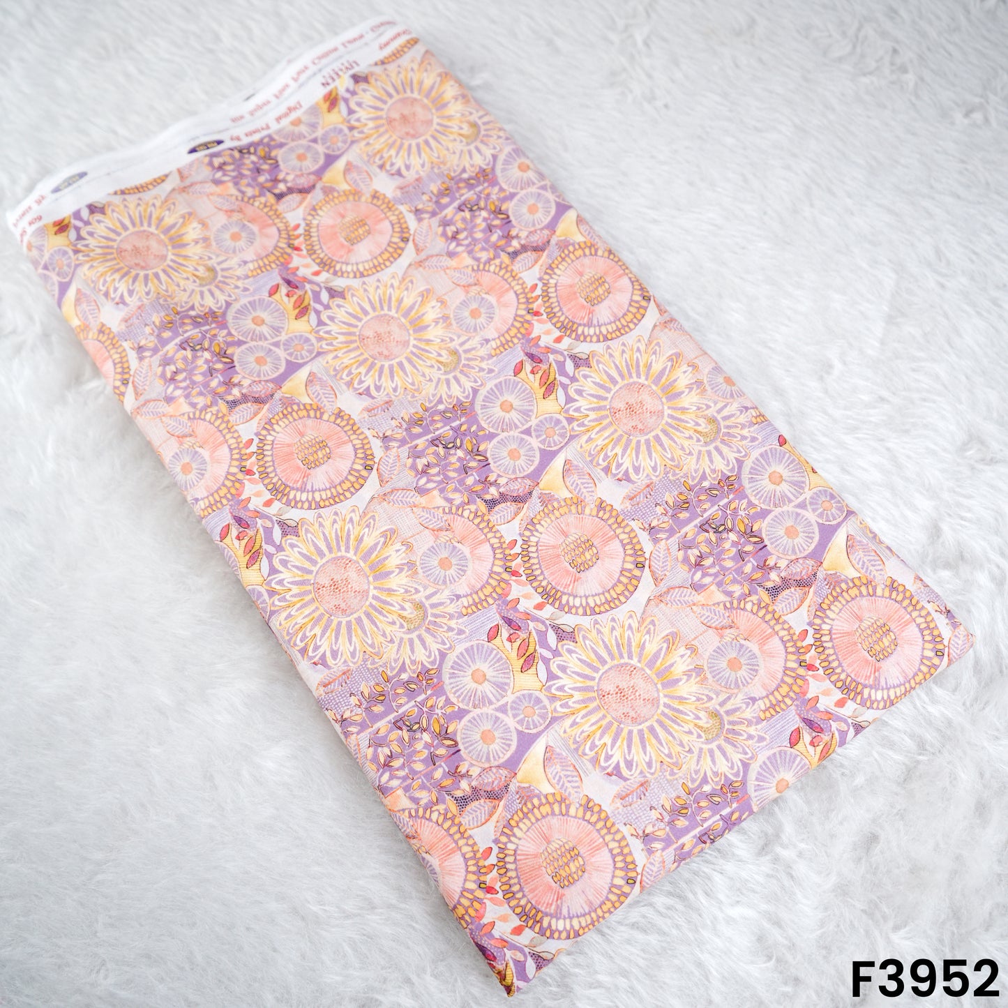 Floral Printed Cambric Cotton Fabric- F3952