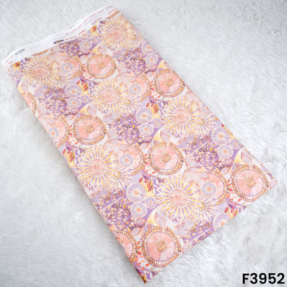 Floral Printed Cambric Cotton Fabric- F3952