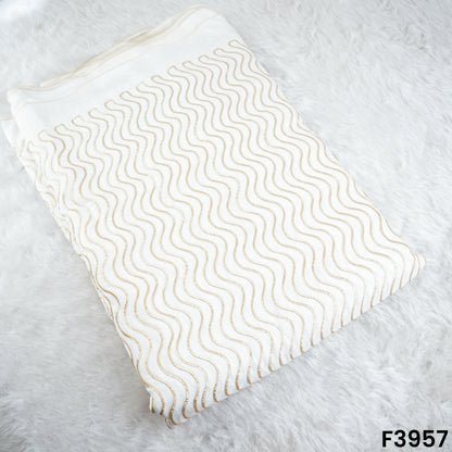 Dyeable Gota Patti Uppada Silk Fabric- F3957