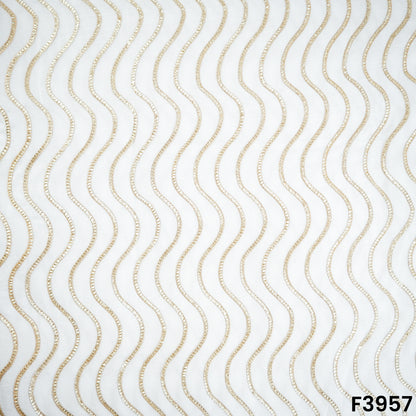 Dyeable Gota Patti Uppada Silk Fabric- F3957