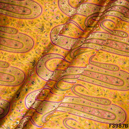 Self Jacquard Brocade Fabric- F3987