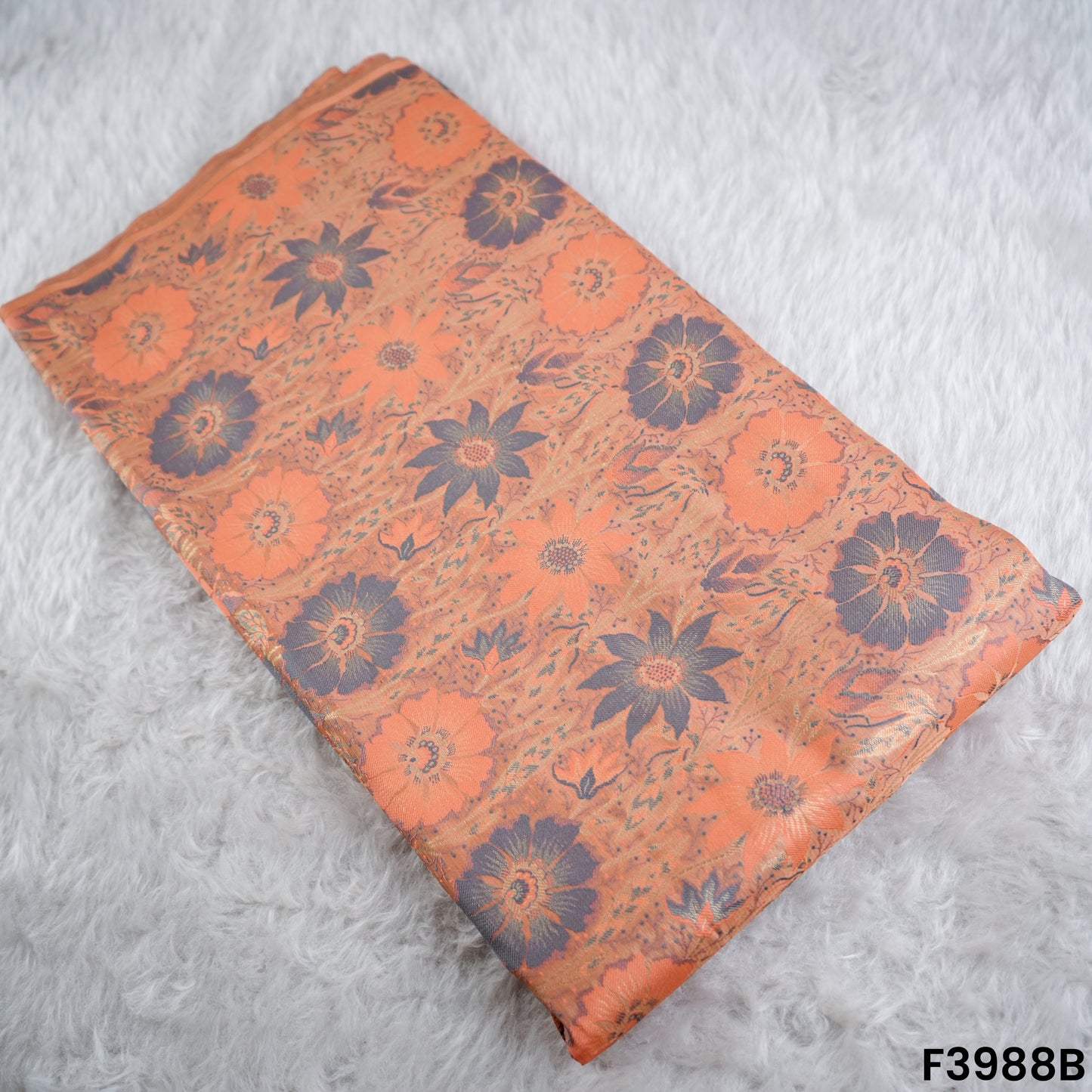 Self Jacquard Brocade Fabric- F3988