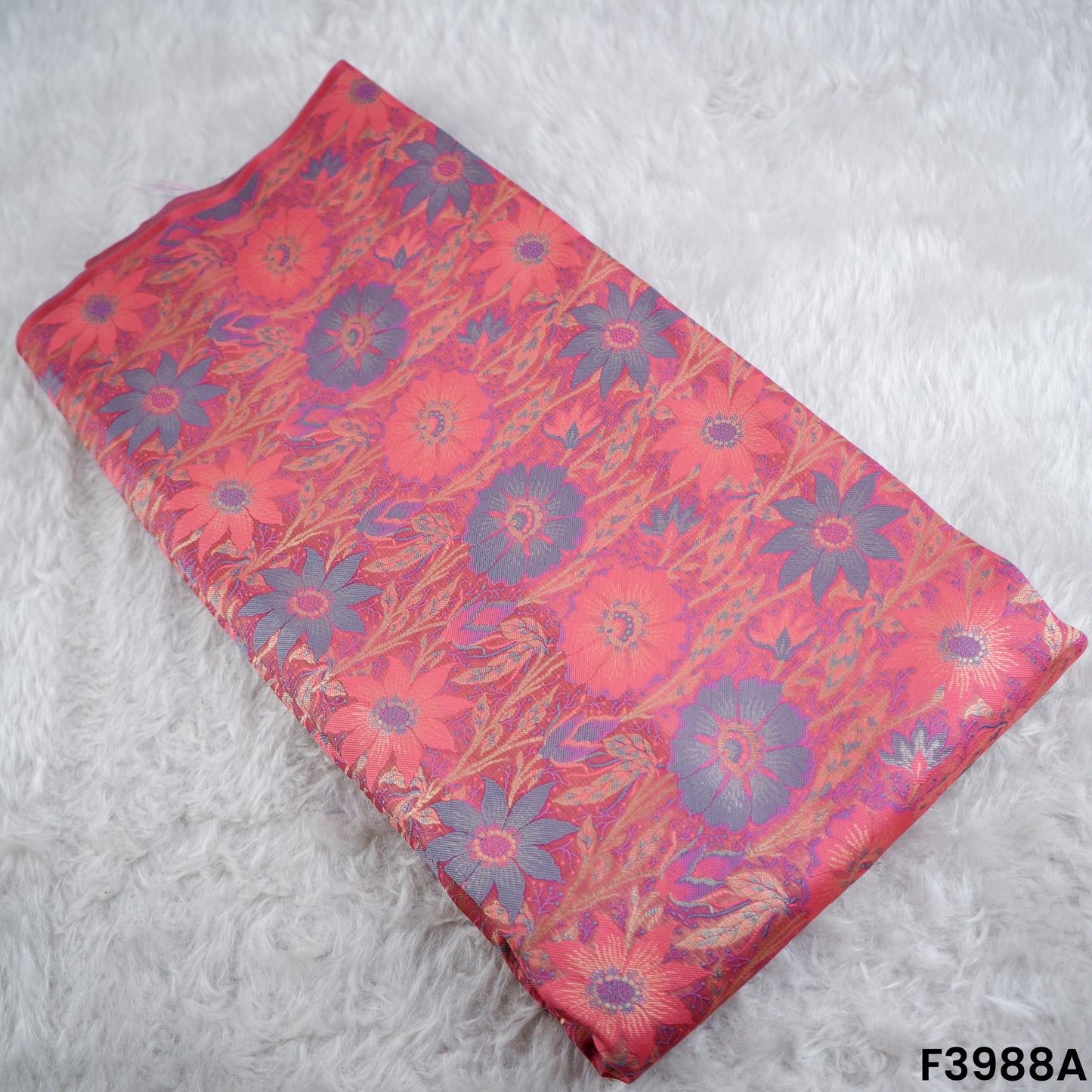 Self Jacquard Brocade Fabric- F3988