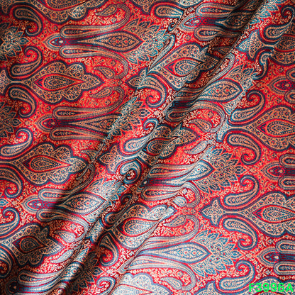 Jacquard Silk Brocade Fabric- F3996
