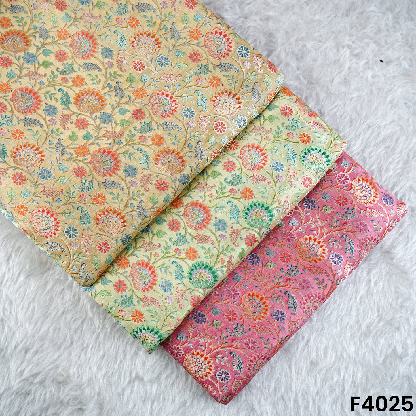 Pure Banarasi Silk Fabric- F4025