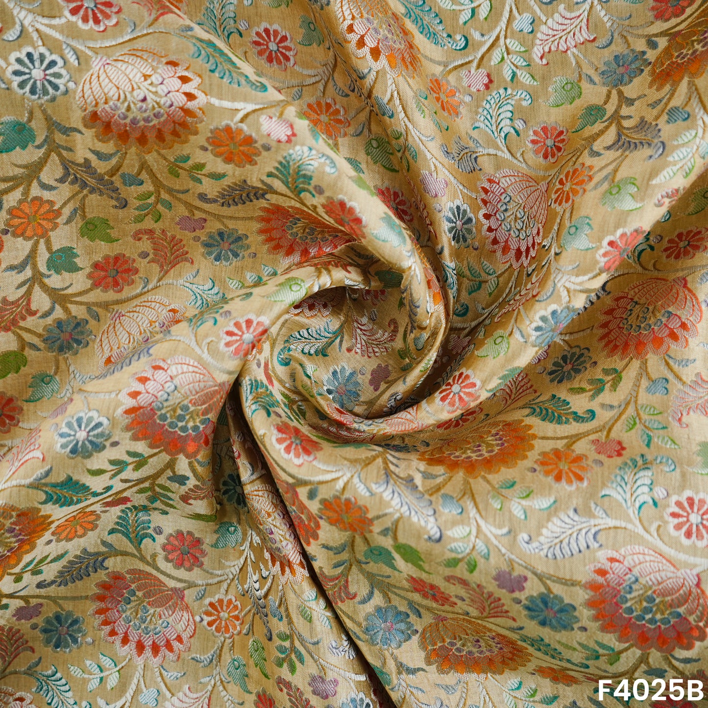 Pure Banarasi Silk Fabric- F4025