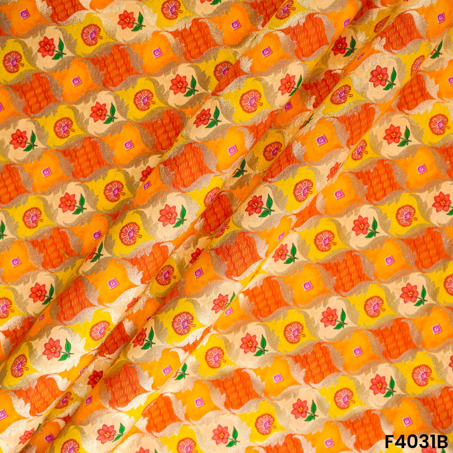 Pure Banarasi Silk Fabric- F4031