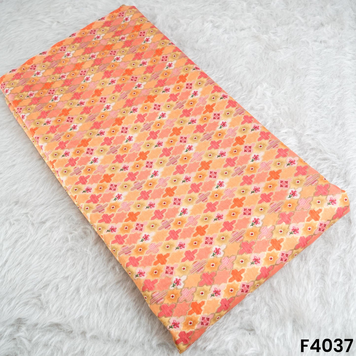 Pure Banarasi Silk Fabric- F4037