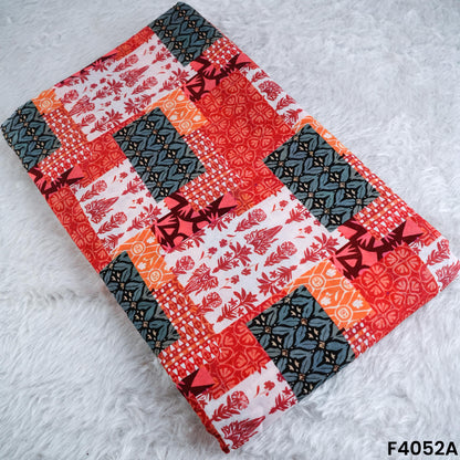 Digital Print Cambric Cotton Fabric- F4052