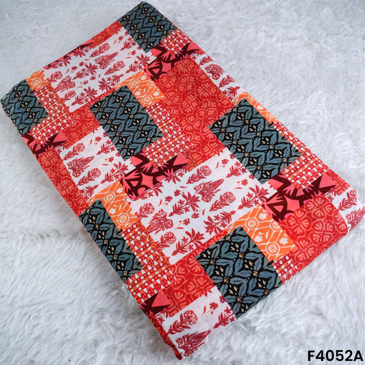 Digital Print Cambric Cotton Fabric- F4052