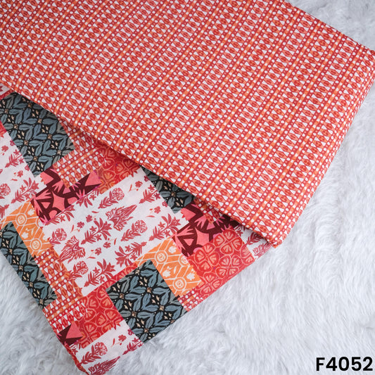 Digital Print Cambric Cotton Fabric- F4052