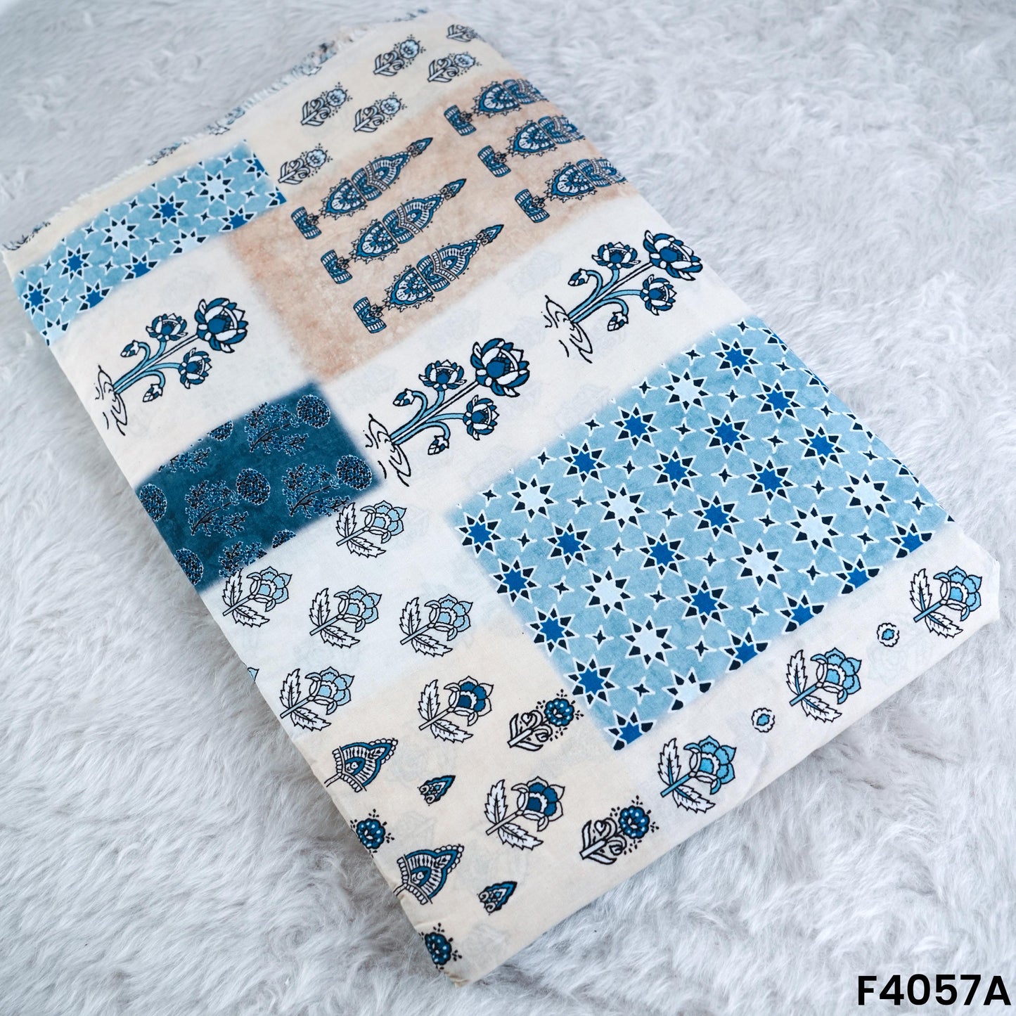 Digital Printed Cambric Cotton Fabric- F4057