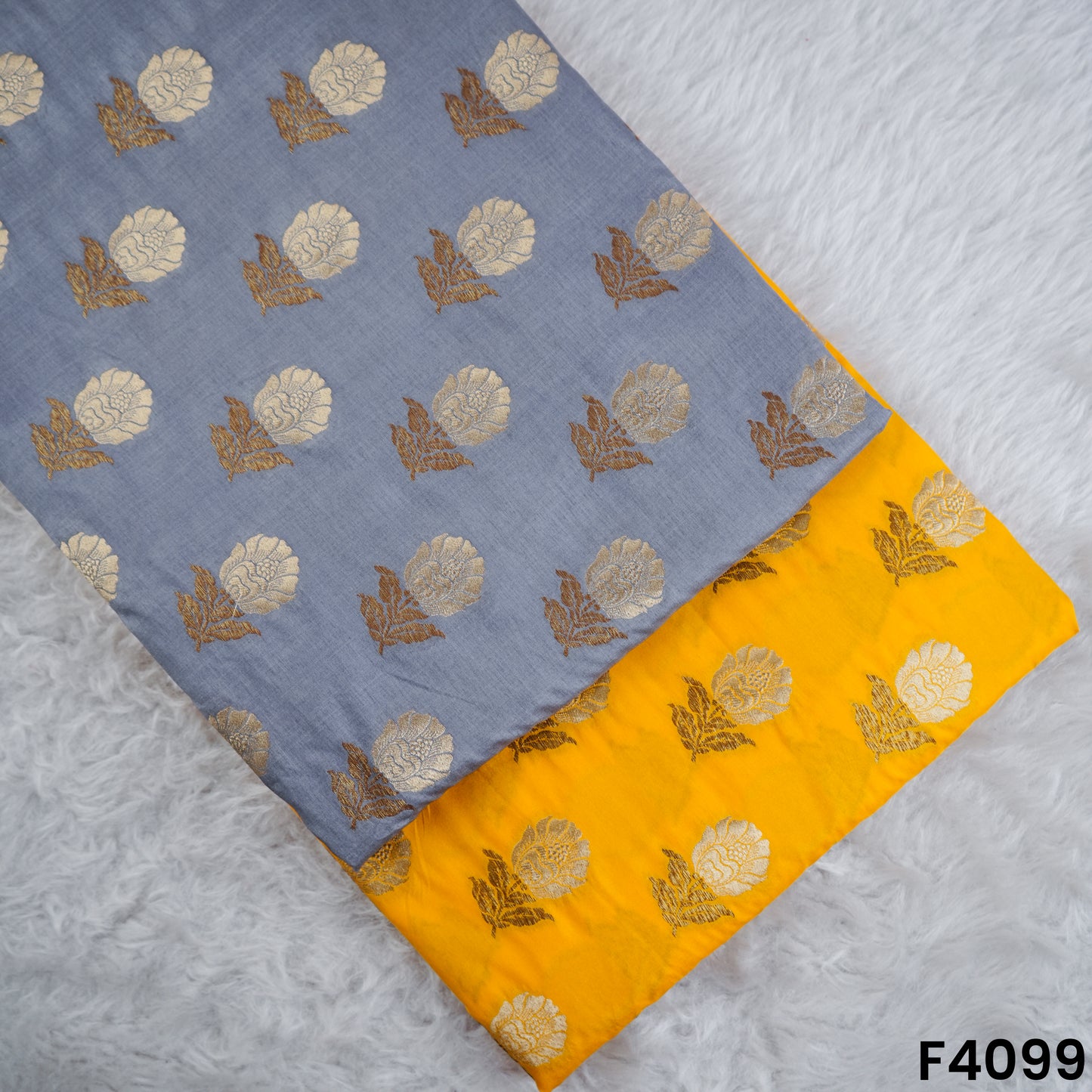 Banarasi Silk Brocade Fabric- F4099