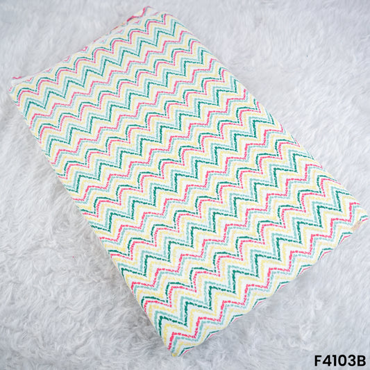 Block Print Cambric Cotton Fabric- F4103