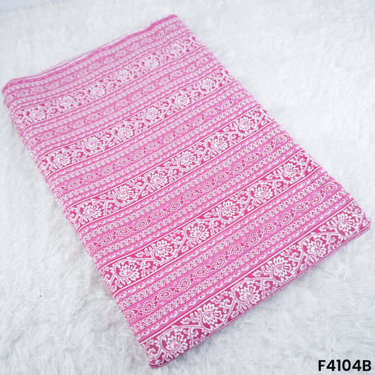 Block Print Cambric Cotton Fabric- F4104
